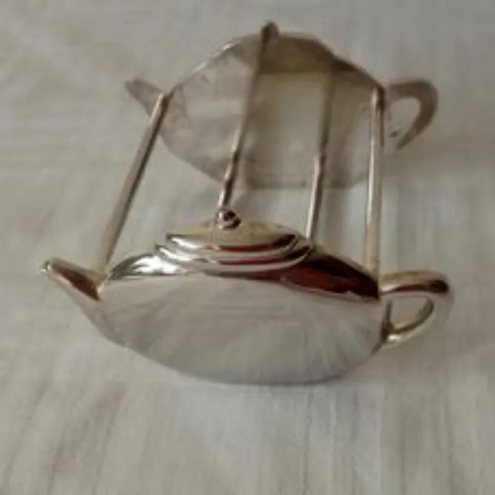 🔺️Vintage Real Silver Teabag Holder